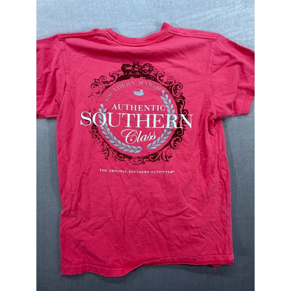 Southern Marsh Women Cotton‎ Shirt Red Small Authentic Southern Class